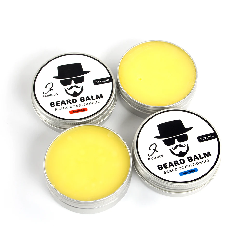 Hot Sell Mustache Wax Beard Balm Beeswax Sandalwood And Eucalyptus