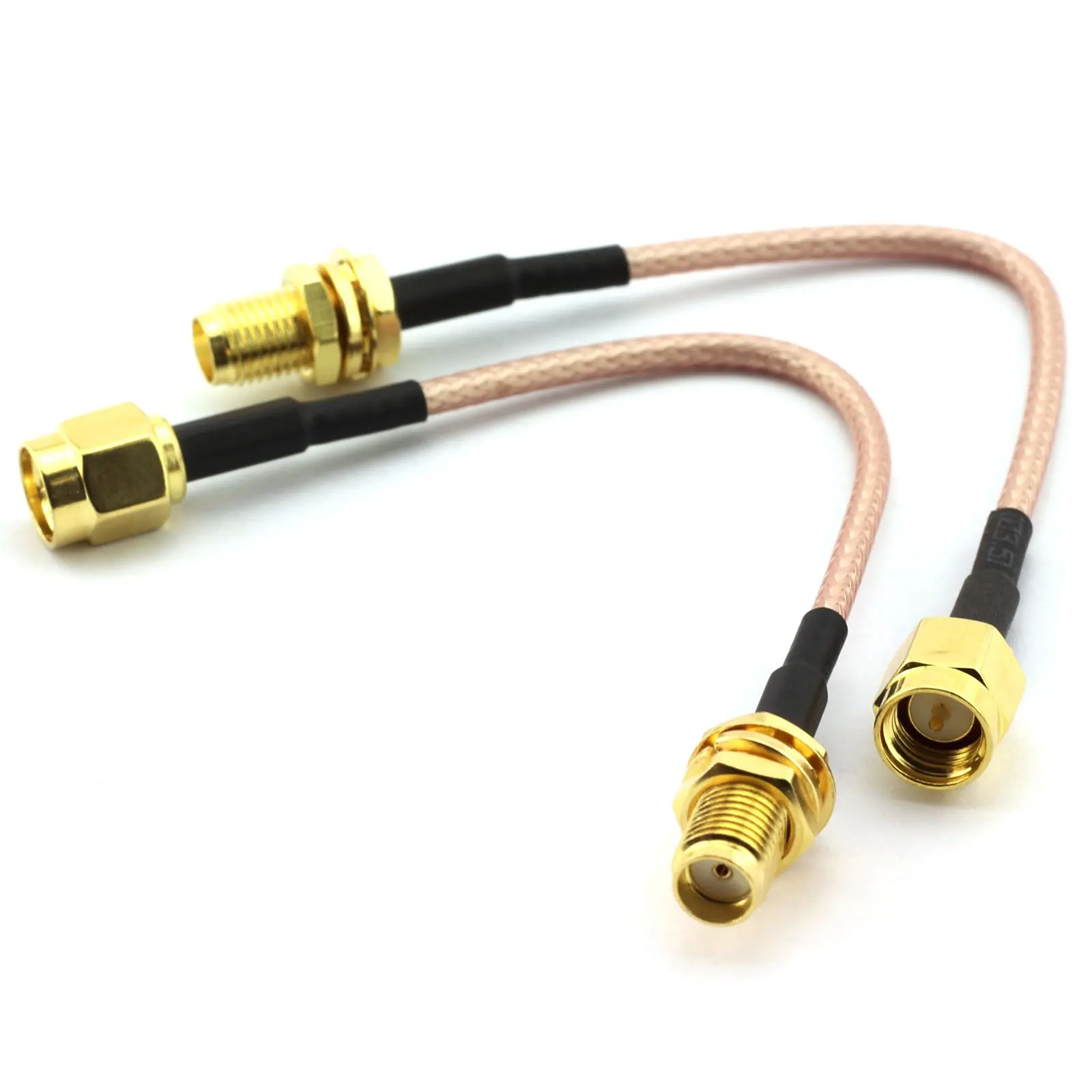 SMA Male to SMA Right Angle Male TOOGOO R RG316 High Temp Coaxial Cable ...