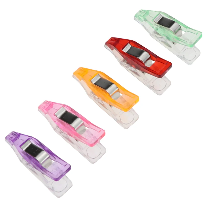 Colorful Plastic Powerful Clips Small Pointed Plastic Clips For Sewing ...