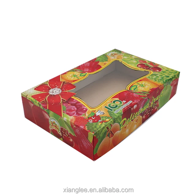 shallow box,shallow high quality popular colorful folding shallow fruit gift boxes