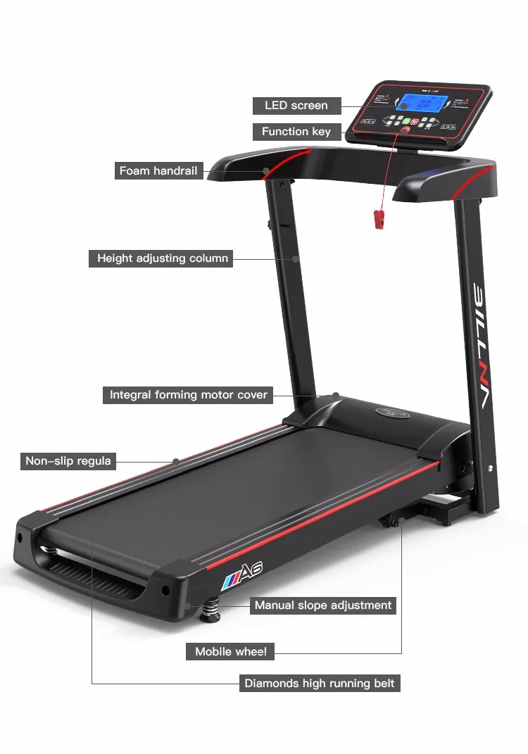 Healthcare Treadmill Motorized Equipment High Quality Deluxe Commercial 