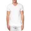 Latest Design100% Bamboo Fiber Men's Plain White V-neck T-shirts, Cheap Bulk Men's Short Sleeve