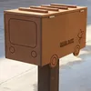 Rot Resistant and High Quality Wood Plastic Composite Garden Mail Box