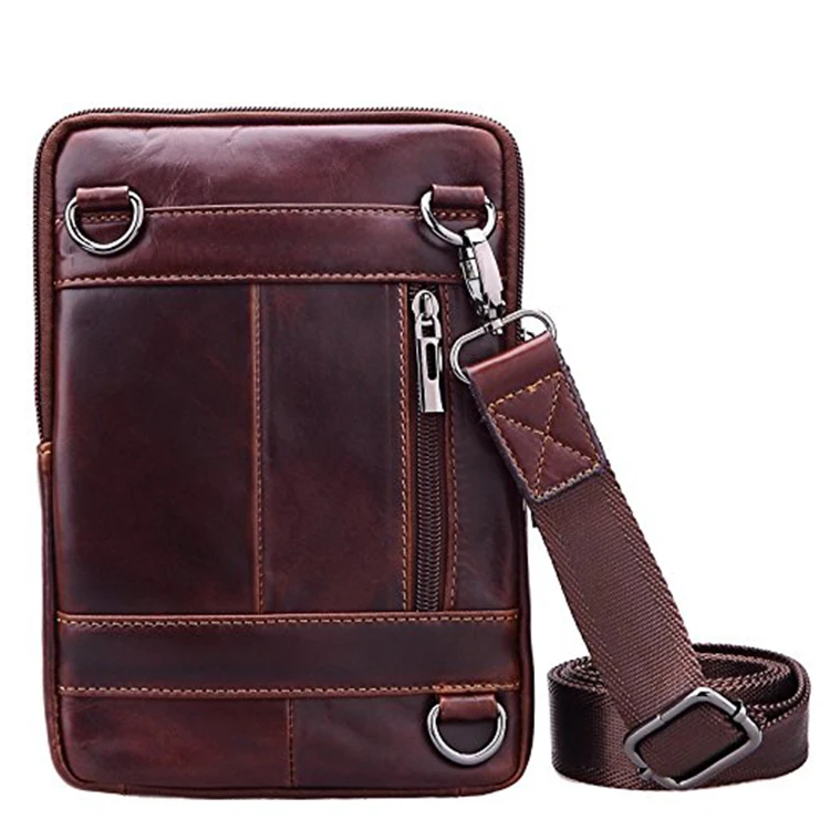 mens vintage leather shoulder bag