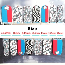 Black White Cartoon cat child Nail Arts Nail Sticker Waterproof Nail Decal Sticker Gel Polish French