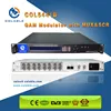 All in one Low cost Cable digital tv modulator with 16ASI inputs, Mux, Scr processing, 4 qam modulator