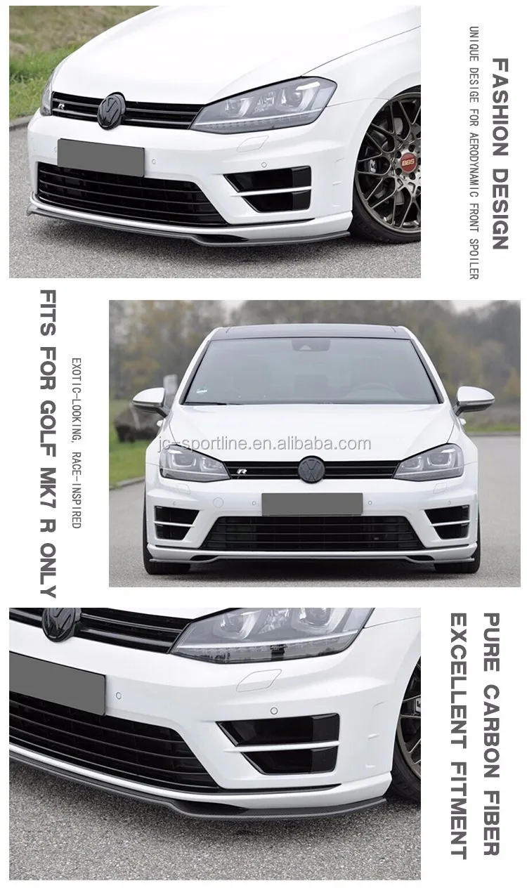 Carbon Fiber Front Diffuser Lip For Vw Golf 7 Vii Mk7 Buy Mk7 Carbon