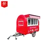 Canopy of push-pull window Food cart street vending truck with stainless working table