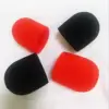 Red and Black Disposable Foam Sponge Microphone Cover Windshield with Vacuum packing