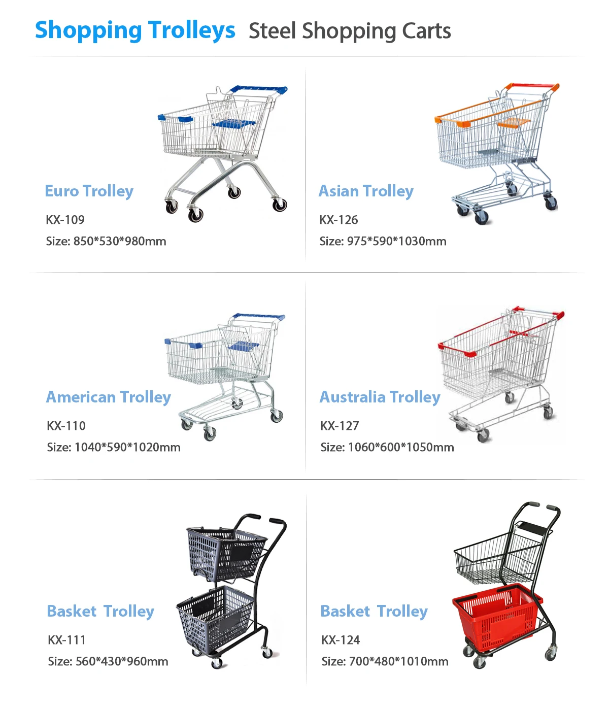 shopping trolleys