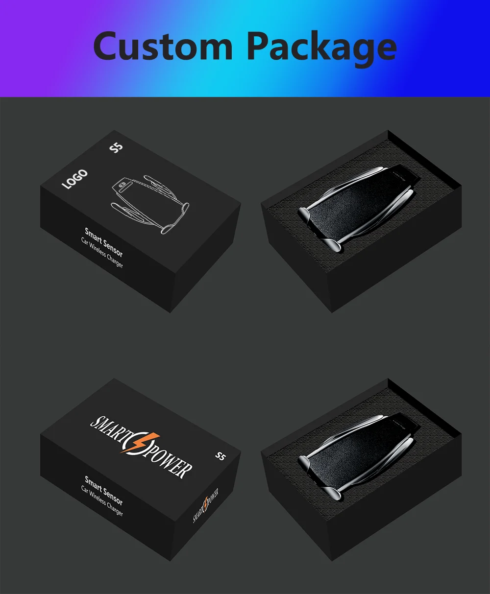 Wholesale Mobile Phone Charger 10W Infrared Qi Fast Charging Holder Mount Magnetic Wireless Car Charger for iphone for samsung