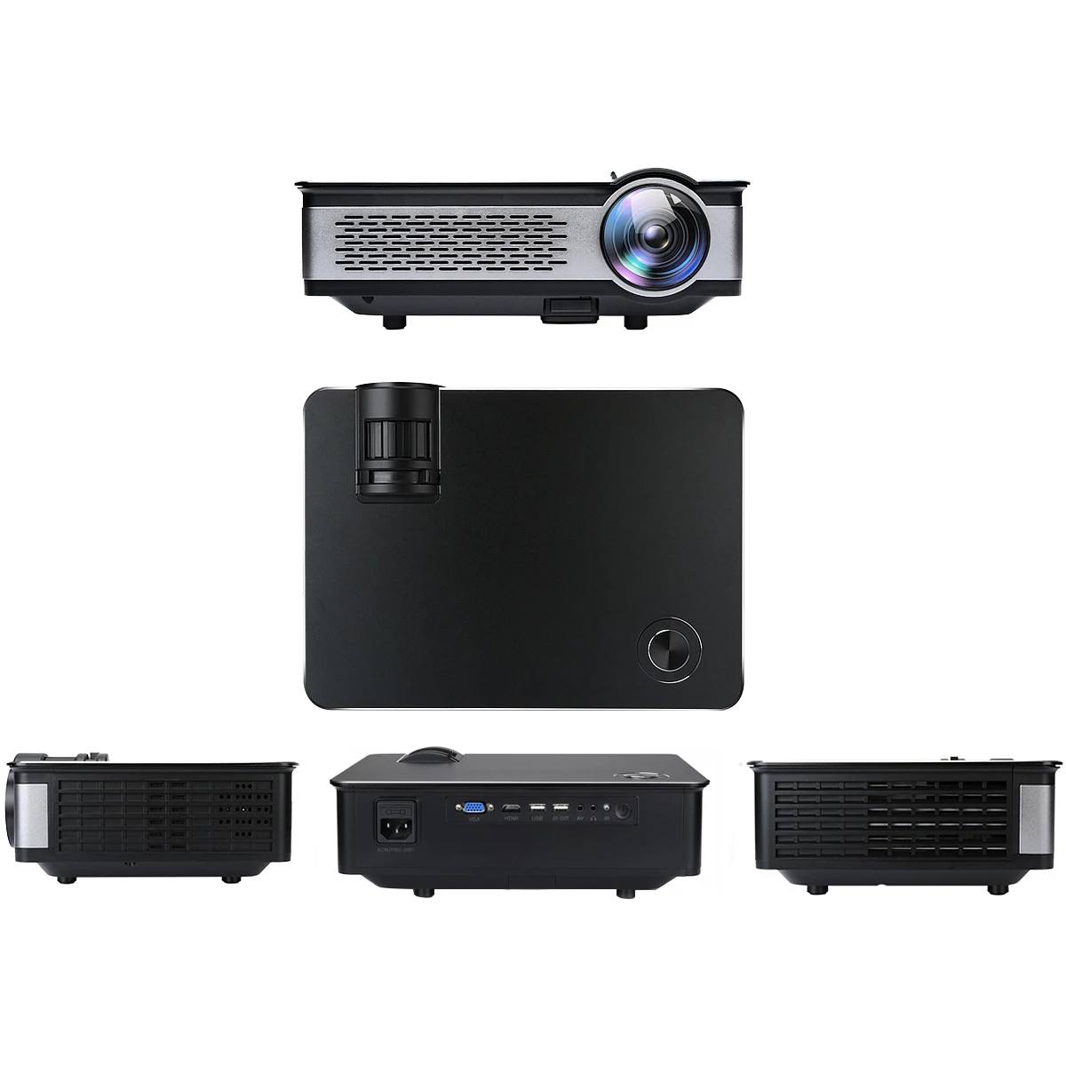 1080p Full Video Proyector Usb Vga Led Light Multimedia Native 3d Home