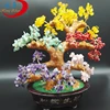 2017 hot sale semi precious stone tree reiki/feng shui crafts/Christmas tree for home decoration