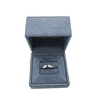 Customize wholesale custom logo plastic velvet flocked ring box necklace pendant jewelry boxes