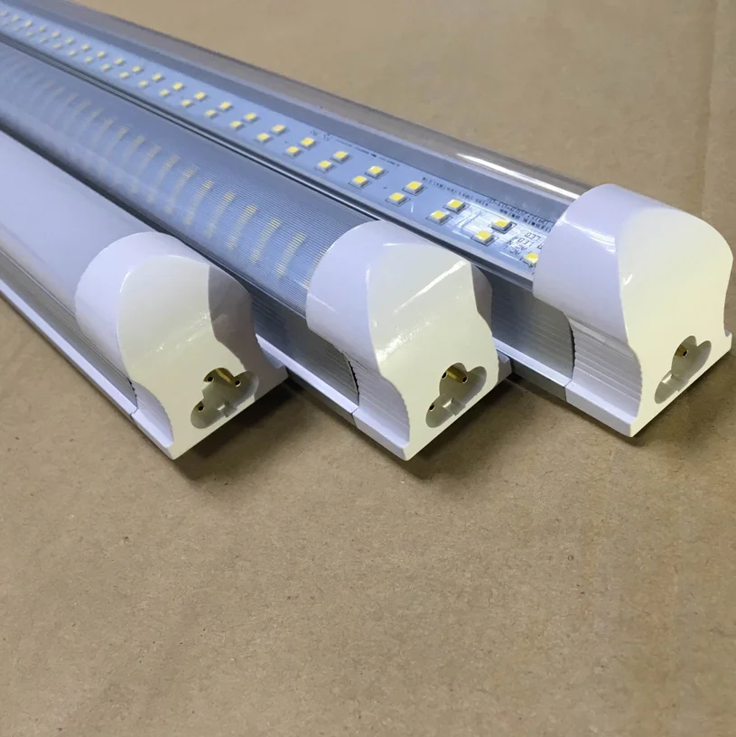 T8 LED integrated tube 22w tube light 4ft 2 led lines design tubes with 3 pins