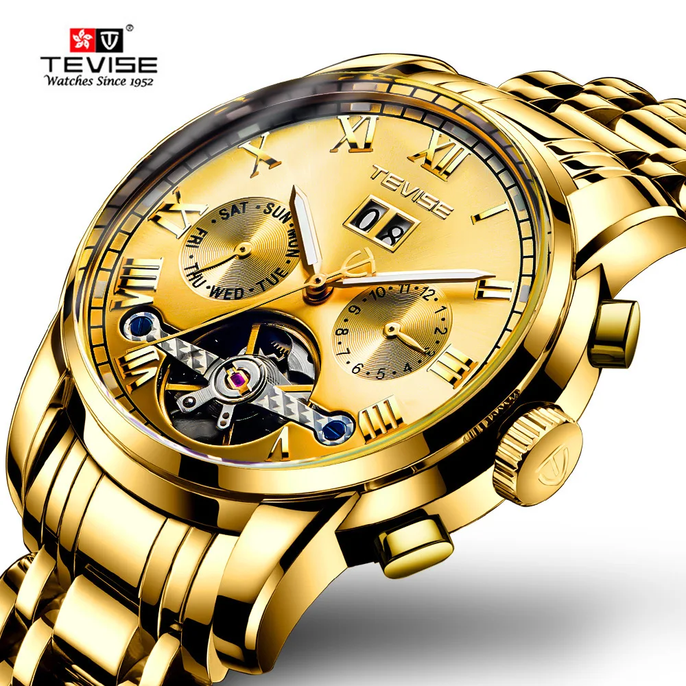 Unction Mechanical Tevise Watch Fully Automatic Mechanical Watch Men's  Business Leather Men's Watch - China Luxury Watch and Designer Watch price  | Made-in-China.com