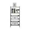 2 Piece Laptop Desk & 4-Shelf Bookcase Set