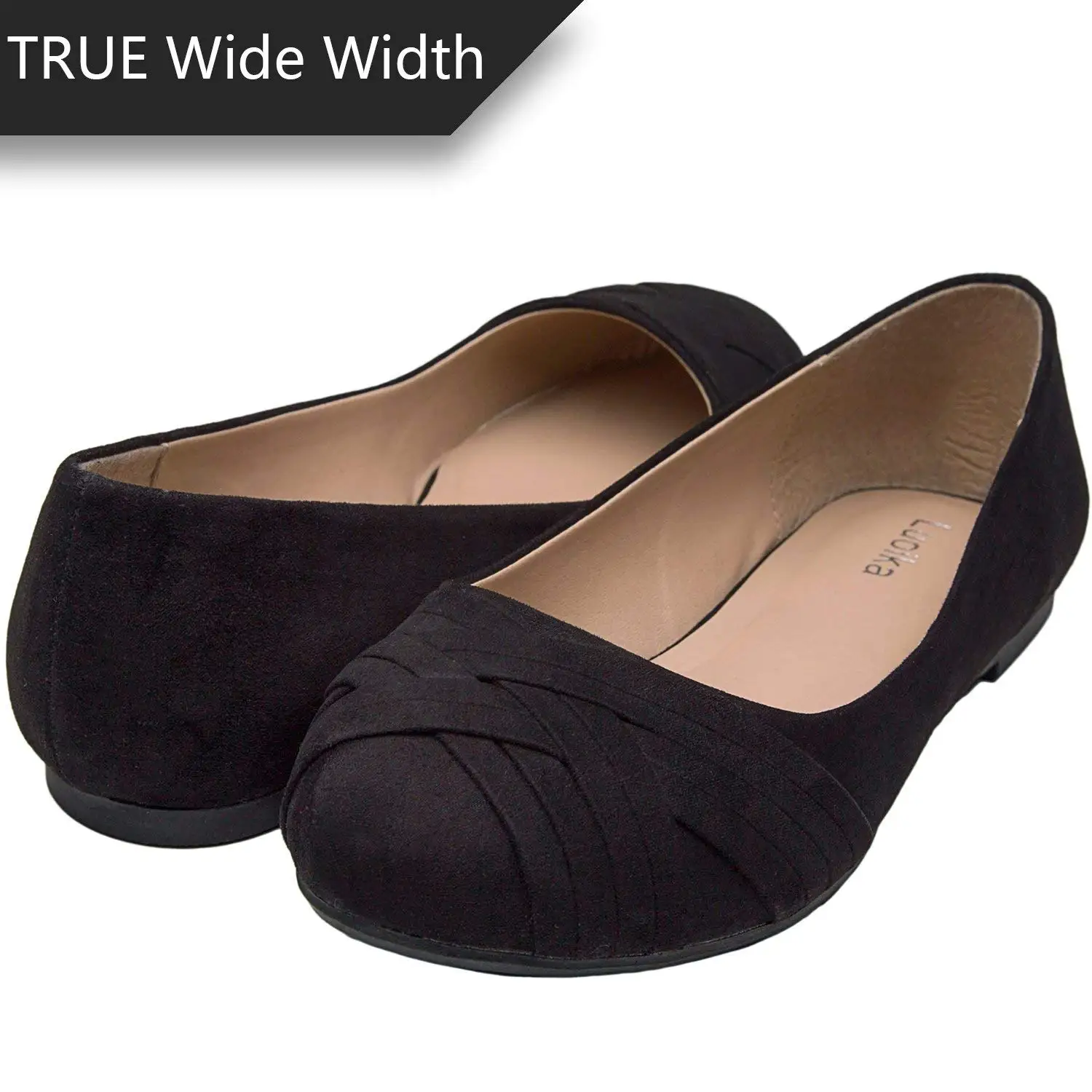 Buy Luoika Womens Wide Width Flat Shoes 