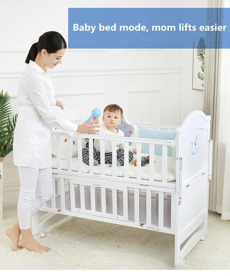 Baby Furniture Baby Cots Solid Wood European Italian Style Baby