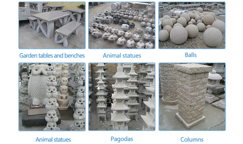 Red granite stone bird bath bowl