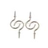 china suppliers metal products Nickel Plated Metal Screw-In Ceiling Hooks hook screw