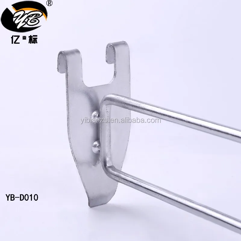 White Black Silver Color Wire Mesh Chrome Hanger Metal Gridwall Goods