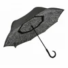 Hot Selling Auto Open Inverted/Reverse Umbrella with Design For Women