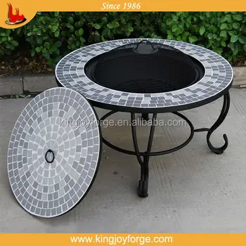 30 Outdoor Mosaic Tile Table Fire Pits Barbecue Table View Mosaic