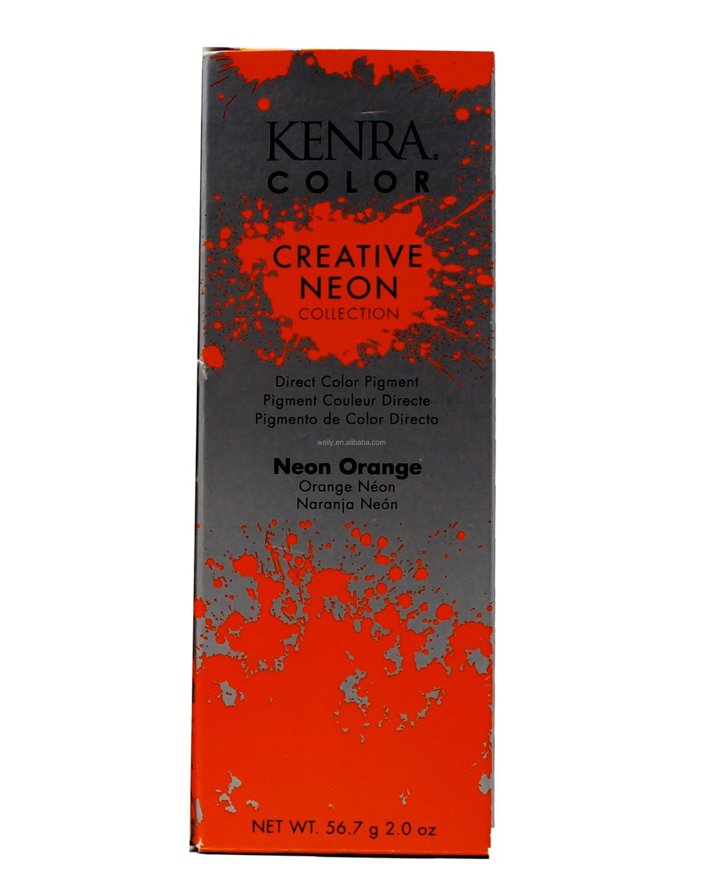 Semi Permanent Neon Hair Color Orange Shiny In Any Light View