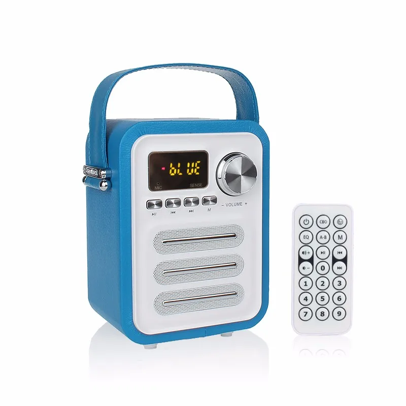 FM radio built-in microphone loudspeaker hands-free speaker phone calling TF/AUX/USB connector - ANKUX.COM