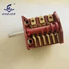 Rotary gear shift switch for kitchen appliances and household electrical appliances
