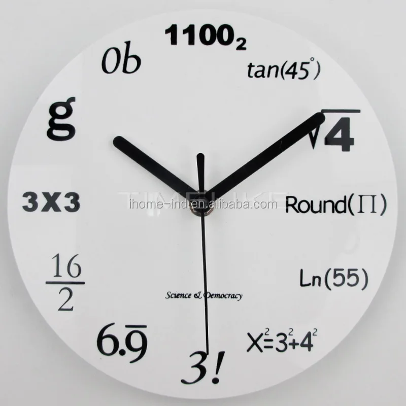 8 Inç Akrilik Matematik Duvar Saati Fantezi Tasarım Modern Ev Dekor 8 Inç Akrilik Matematik Duvar Saati Fantezi Tasarım Modern Ev Dekor
