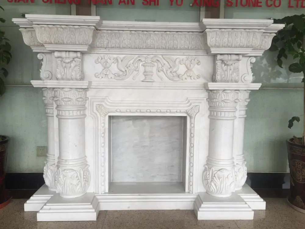 California Famous Designs Natural Marble Lowes Fireplace Surrounds