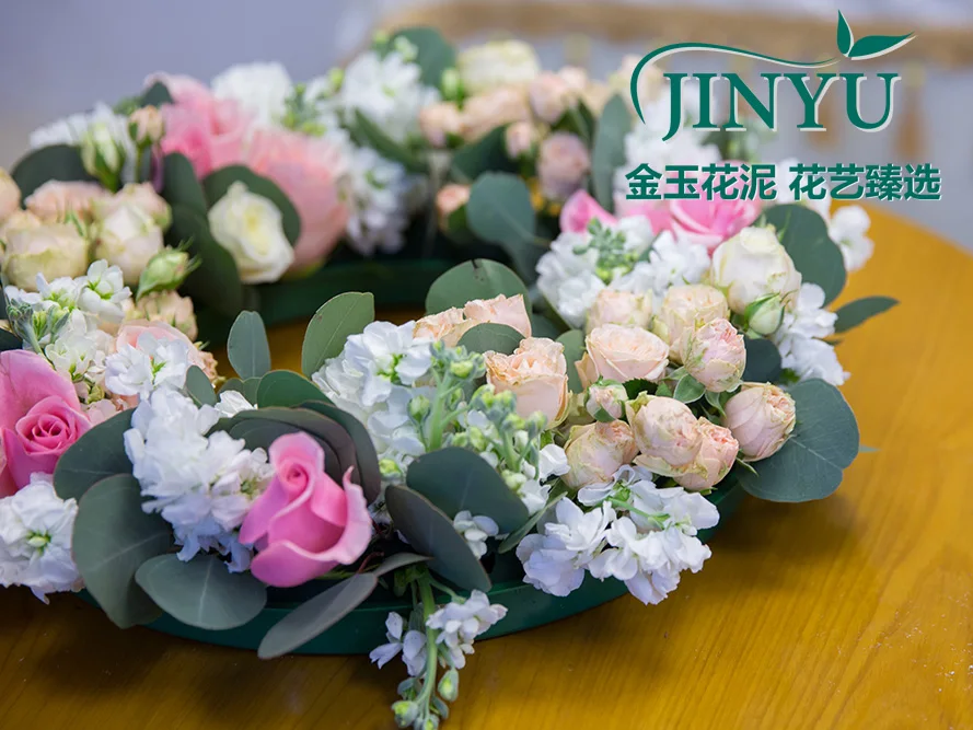 Jinyu Factory Resin Wet Floral Foam Ring 30cm For Fresh Flower