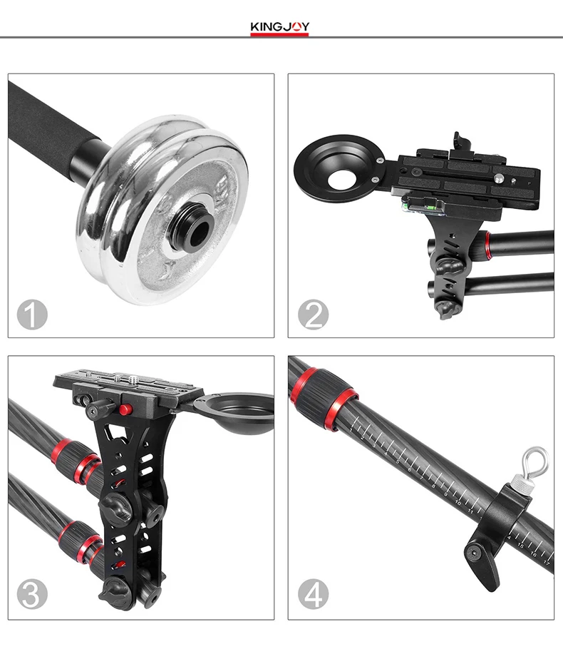 KINGJOY Nueva Grúa MiniJib Profesional para Cámara DSLR