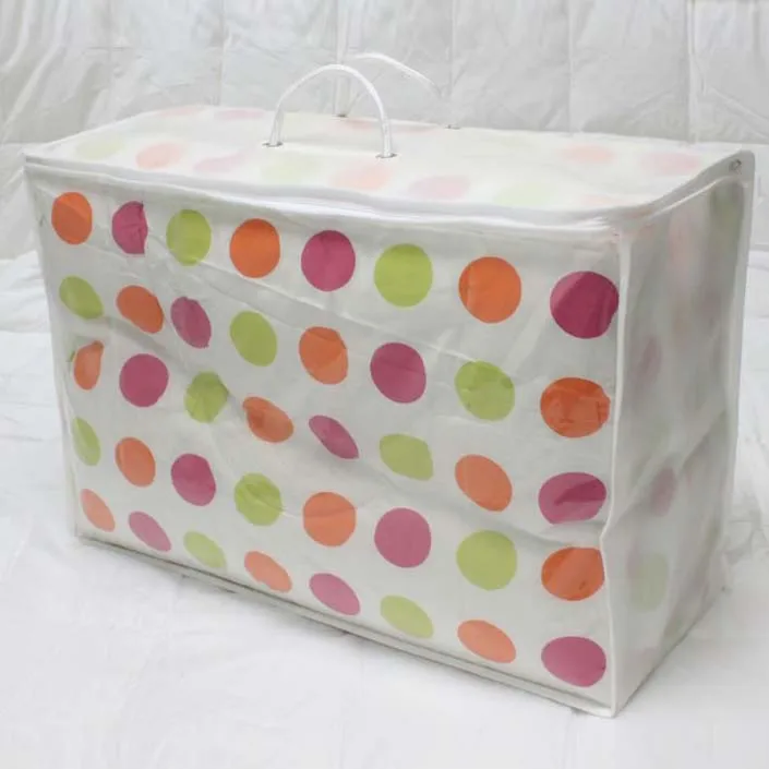 Cheap Clear Pvc Quilt Pe Bag Wire Zipper Quilt Bag For Bedding King