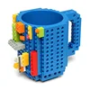 350ml creative plastic cup DIY Assembling Cup BPA FREE LEGO cup travel mug