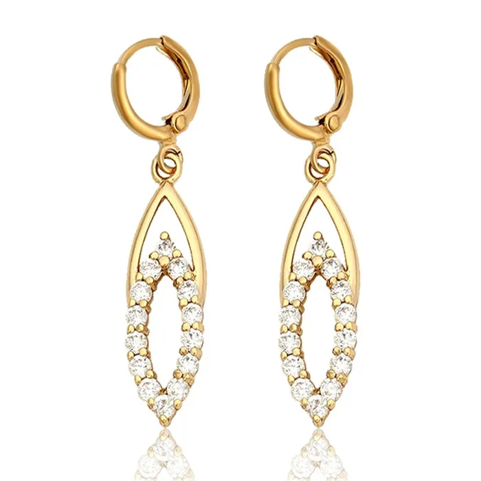 27835 New Arrival Hot Sale 18k Gold Color Diamond Earring - Buy Daimond ...