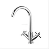 Hongdec Ware Polished Chrome Dual Handles Royal Faucet for the Bathroom, Wash Basin Taps, Wash Basin Faucet