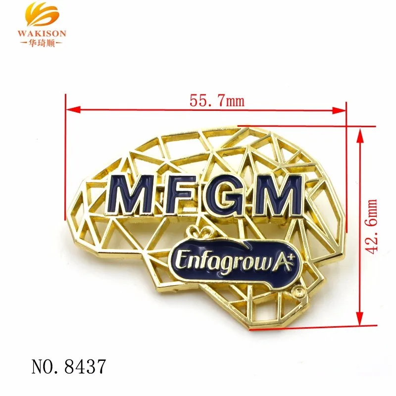 Custom Metal Plates Brand Logos With Pin For Clothes Or Bag Buy Metal Plates Brand Logos,Pin