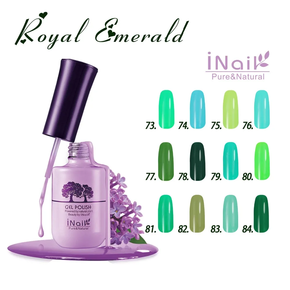 Free shipping Royal Emerald Series 12 pcs Inail Gel Nail Polish 15ml 12 colors for choice