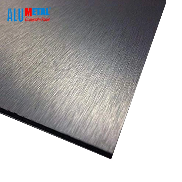 Black Brushed Acp Alucobond Brushed Silver Dibond Black Silver ...