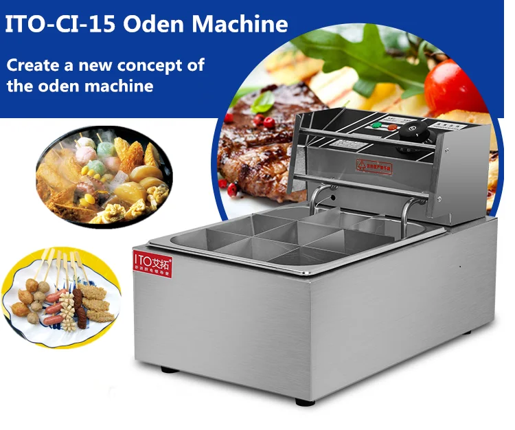 Ci15 Multifunction Food Machine For Oden Food Vending Machine With 9