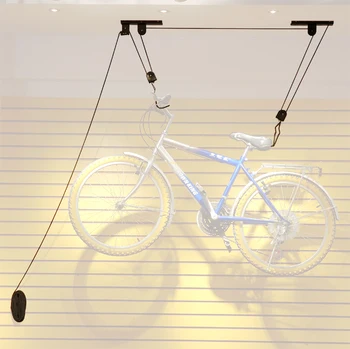 Ceiling Mounted Bicycle Lift Pulley Storage Systems Buy Ceiling Mounted Bicycle Lift Bike Stand Lift Bike Lift System Product On Alibaba Com