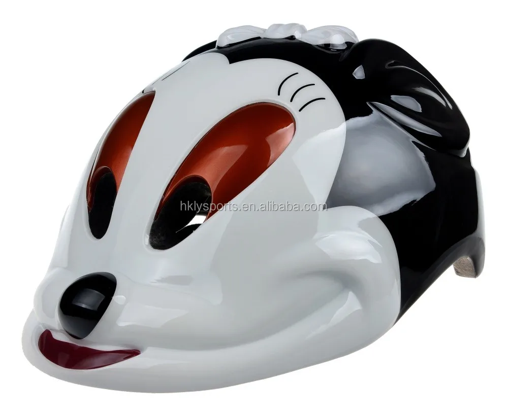 Lovely Custom Pink Mickey Mouse Kids Cycle Scooter Helmet For Kids