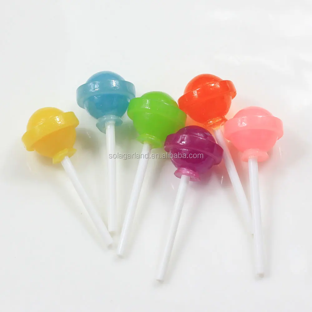 100PCS Miniature Lollipop Mickey Mouse Candy 3D Resin Dollhouse Home Decor 