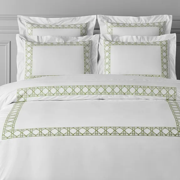 Embroidery Queen And King Size Cotton Hotel Pillow Euro Sham