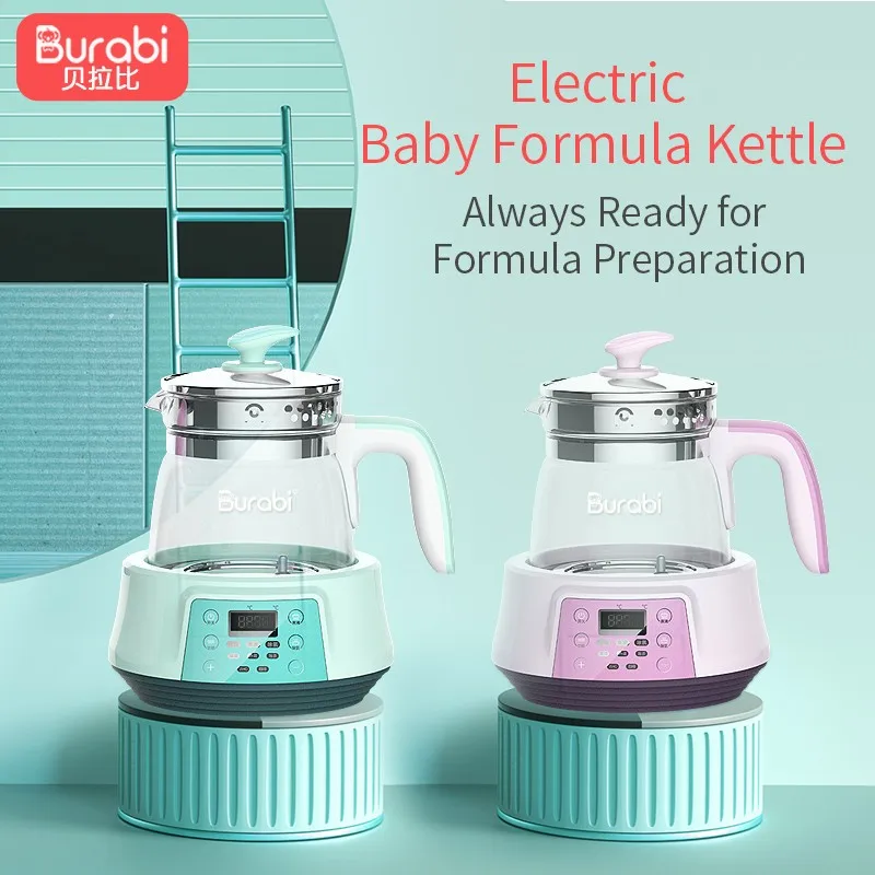 Burabi Thermostat Industrial Electric Kettle With Warmer For Baby