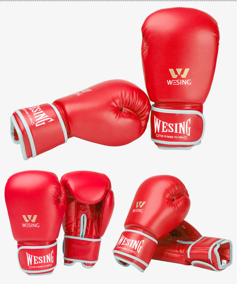 Wesing High Quality Custom Boxing Gloves Leather Boxing Gloves