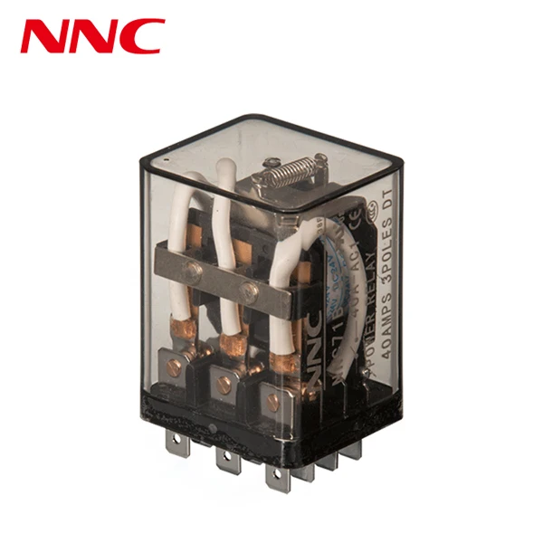 1-5pcs JQX-38F 3Z 40 A HHC71B Haute Puissance Relais courant continu 12 V 24 V 110 V 220 V climatisation 3PDT 11Pin